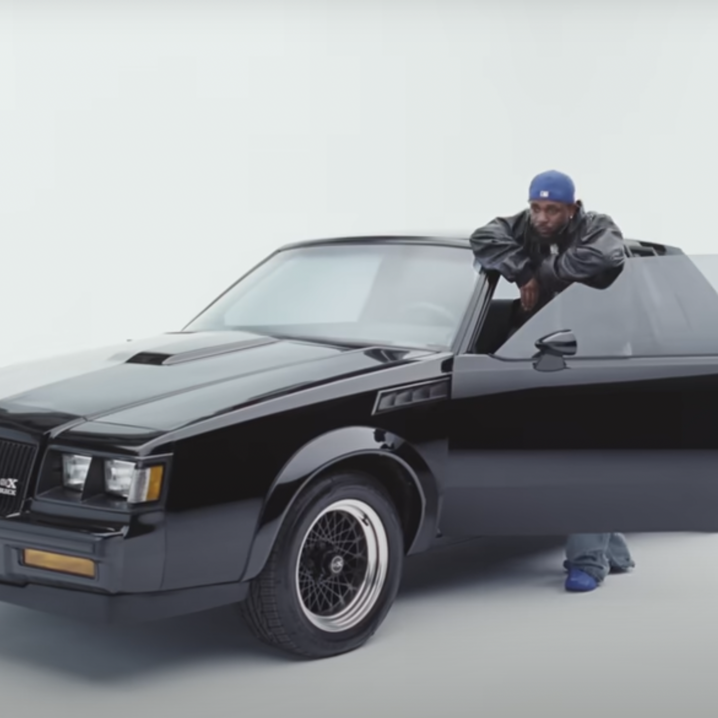 Kendrick Lamar with a Buick GNX